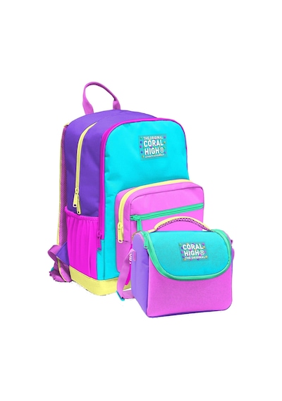 Coral High İlkokul Ve Ortaokul Sırt Çantası Ve Beslenme Seti - Kız Çocuklar İçin Mor Yeşil Pembe Çok Renkli Mor - Yeşil Coral High İlkokul Ve Ortaokul Sırt Çantası Ve Beslenme Seti - Kız Çocuklar İçin Mor Yeşil Pembe Çok Renkli Mor - Yeşil