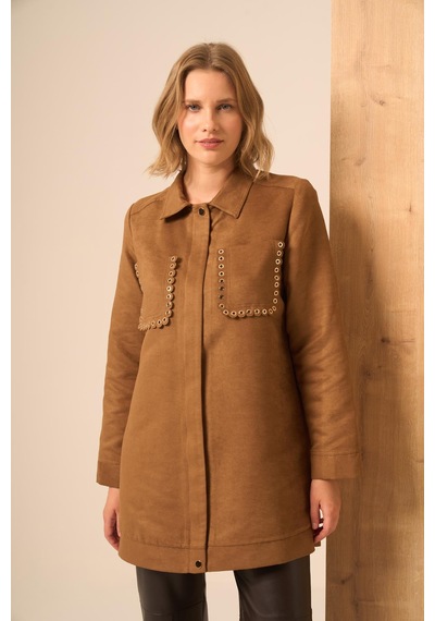 Ftz Women Kadın Süet Kap Camel 31268 Camel