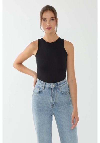 Hiccup Basic Bisiklet Yaka Body Siyah