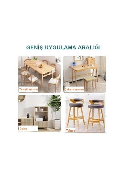 Tarix Sandalye Pabucu,masa,koltuk,tabure Ayak Kılıfı 8 Adet Small Çok Renkli