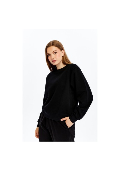 Defys Kadın Basic Sweat Siyah