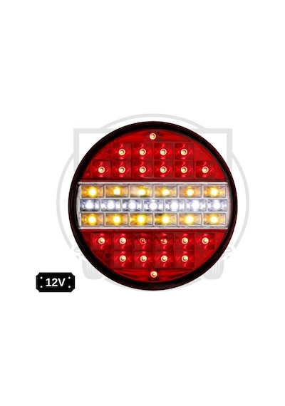 6 Adet Hamburger Ledli Stop Lamba 4 Fonksiyonlu 12v.