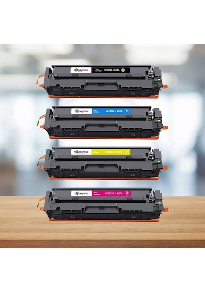 Hp Color Laserjet Pro Mfp M282nw Uyumlu  Toner Seti Çipli 207a Cmyk