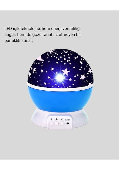 Hubrendy Tekno Çocuk Gece Lambası 6 Modlu Renkli Led Enerji Tasarruflu Masal Işığı Diğer