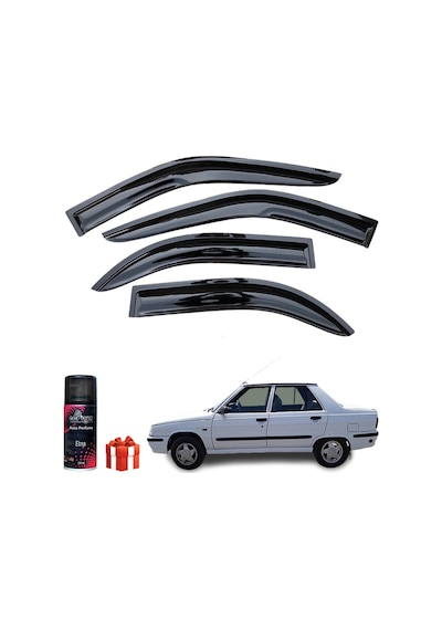 Renault 9 Mügen Cam Rüzgarlığı 4 Lü Takım+koku