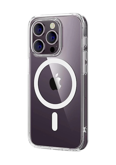 Newface - 98 - Apple iPhone Uyumlu 16 Pro Max Combo Sert Şeffaf Magsafe Kapak - Csmo-tex - - Şeffaf