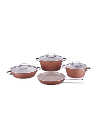 Korkmaz Nea Sera 7 Parça Mocha Tencere Seti A3867-2 Gri