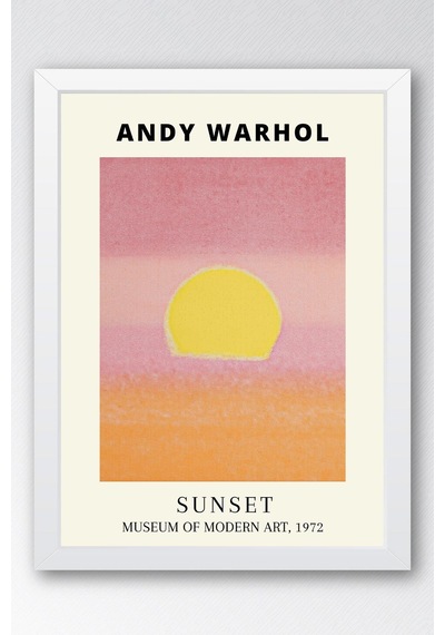 Andy Warhol Sunset Çerçeveli Tablo - Eklektik Tarz Duvar Dekoru