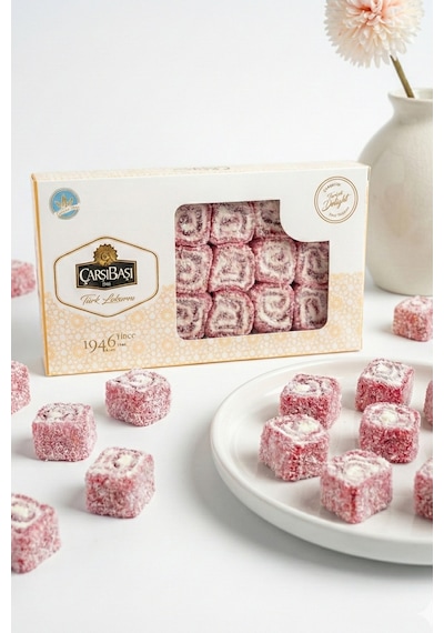 Glutensiz Çilekli Sarma Lokum 900 Gram