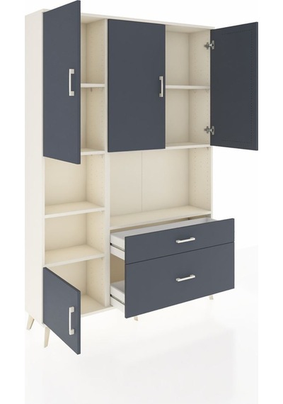 Arges Dolap 7 Raflı 2 Çekmeceli 5 Kapaklı 132x30x195 Aytaşı-antrasit/antrasit Antrasıt/antrasıt Arges Dolap 7 Raflı 2 Çekmeceli 5 Kapaklı 132x30x195 Aytaşı-antrasit/antrasit Antrasıt/antrasıt