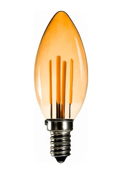 Ayt Ledx Br-al05 5 Watt E14 400 Lümen Amber Rustik Ampul Dekoratip Led Aydınlatma