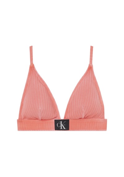 Calvin Klein Trıangle Fıxed-rp Kadın Kırmızı Bikini Üstü