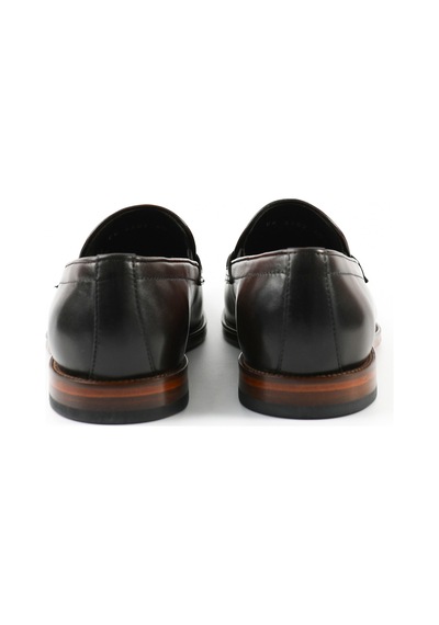 Tuna Hakiki Deri Loafer Erkek Ayakkabı Kösele Taban - K4502 Kahverengi