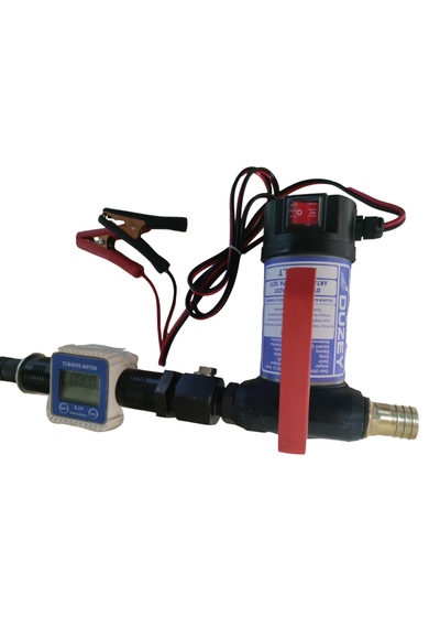 24 Volt Mazot Aktarma Pompası & K24 Dijital Sayaç Seti Litre Ölç