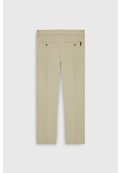 AC&Co / Altınyıldız Classics Erkek Vızon Slim Fit Dar Kesim Yan Cepli Pamuklu Esnek Pantolon Vizon