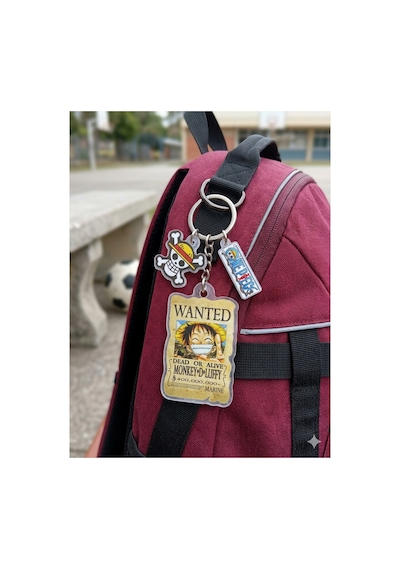 Owl Bag One Piece Wanted Serisi Luffy Desenli Acrylic Anahtarlık Çanta Süsü Mıx