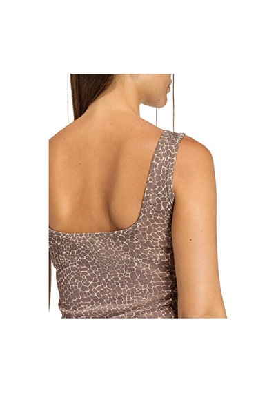 Adidas Aop Tank Top Kadın Günlük Crop Üst Kd8822 Kahverengi Kahverengi