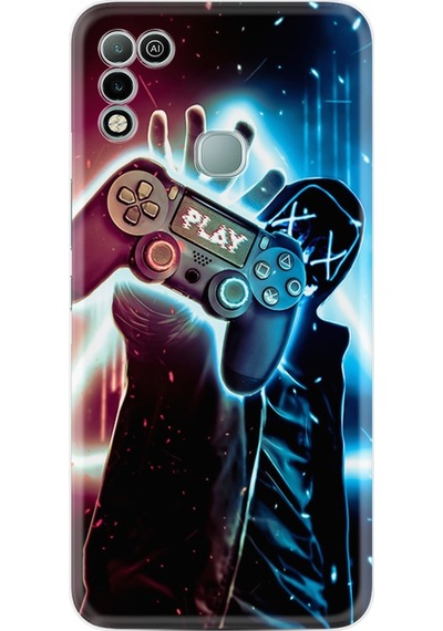 Infinix Hot 11 Play Kılıf Silikon Desen Play Me 1757