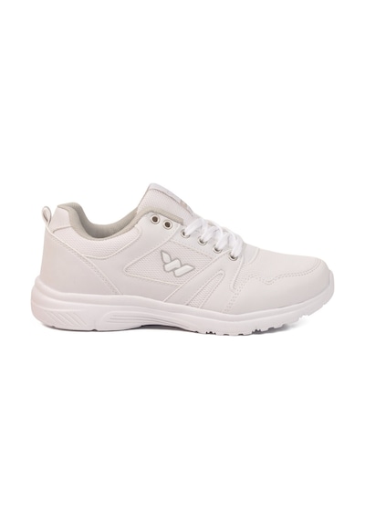 Walkway Beyaz Fileli Hafif Bağcıklı Esnek Unisex Spor Ayakkabı 020 G