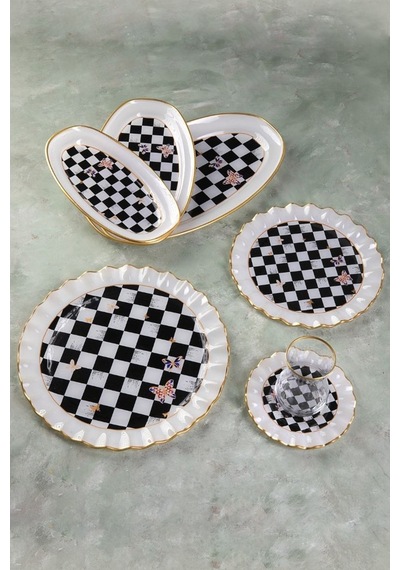 Jasper 27 Parça Dama Desenli Kahvaltı Set Zamansız Şıklık Diğer