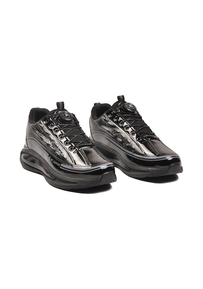 Siyah Rugan Memory Foam Misina Bağcıklı Erkek Sneaker 2250 M Siyah