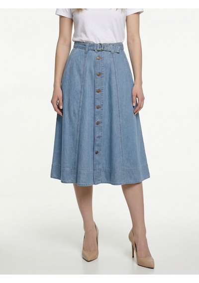 LOFT Regular Fit Kadın Etek Lf2043100 Q1.v1 Denim LOFT Regular Fit Kadın Etek Lf2043100 Q1.v1 Denim
