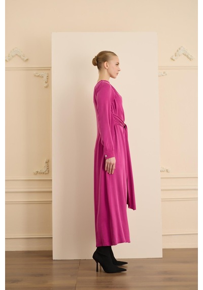 Senna Imelda Dress Fuşya Fuşya