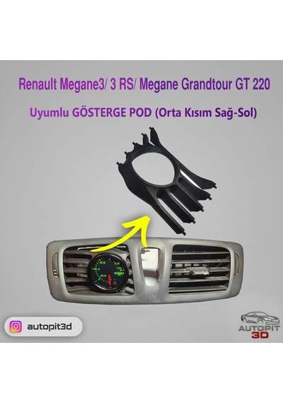 Renault Megane3/ 3 Rs/ Megane Grandtour Gt 220 Gösterge Pod Orta Kısım Sağ-sol Renault Megane 3