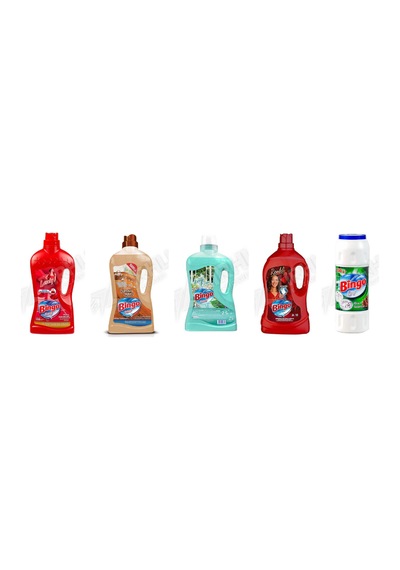 Bingo Yüzey Tem. Fresh 2.5 Lt + Ahşap Temizleyici 1lt + Yüzey Tem. Fresh 2.5 Lt + Renkliler 3lt + Ovma 5'li Set Diğer