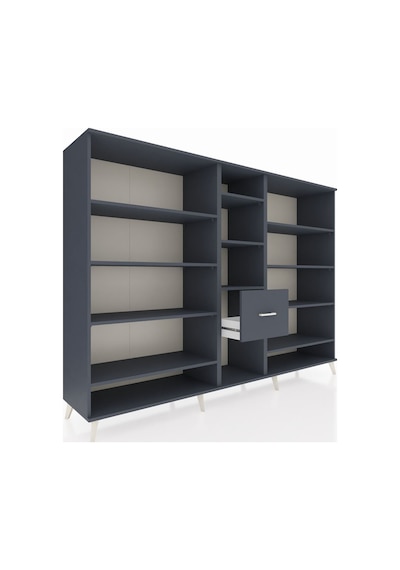 Hyperion Dolap 11 Raflı 3 Çekmeceli 220x44x163 Antrasit-antrasit Antrasit-antrasit Hyperion Dolap 11 Raflı 3 Çekmeceli 220x44x163 Antrasit-antrasit Antrasit-antrasit