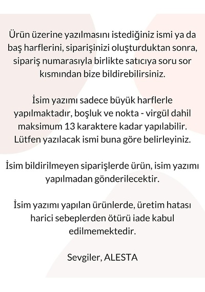 İsme Özel El Yapımı Hakiki Deri Kalemlik Taba Çiçek Genel