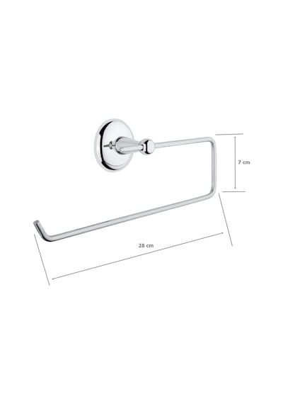 Tema Minimal Banyo Mutfak Kağıt Havluluk Havlu Askısı Krom Krom
