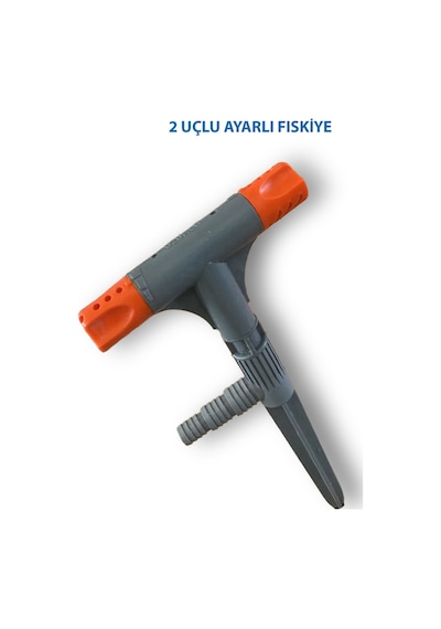 2 Uçlu 4 Delikli Dönerli Standart Bahçe Fıskiyesi Yağmurlama, 360 Sulama, Su Akışı, Çim Ve Bahçe Sulama Aparatı
