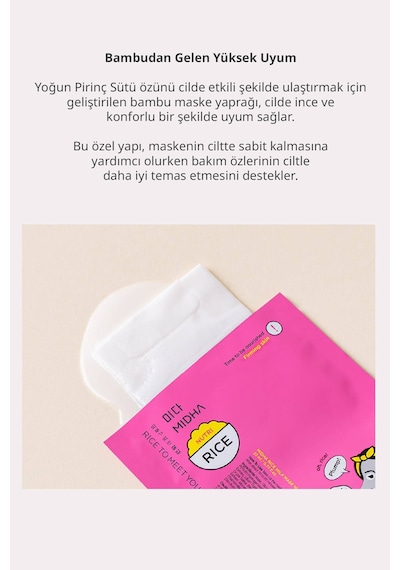 Midha Bal İçeren Cilde Dolgun Esnek Görünüm Sunan Besleyici Kağıt Maske 22 ML