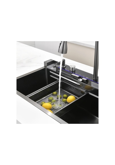 Krome Teknolojik Akıllı Eviye Seti Kombine Ultimate Nano Siyah Krm1020-Bl
