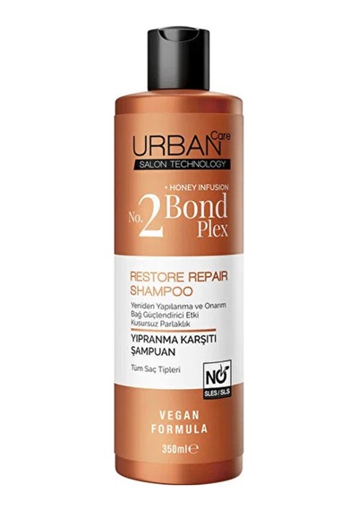 2 Adet Urban Care No.2 Bond Plex Yıpranma Karşıtı Saç Bakım Şampuanı 350 Ml