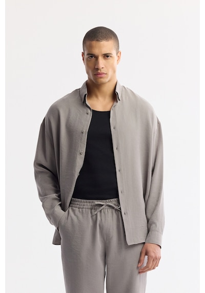Avva Erkek Nardo Gri Beli Lastikli Bağcıklı Soft Touch Relaxed Fit Pantolon A51y3031