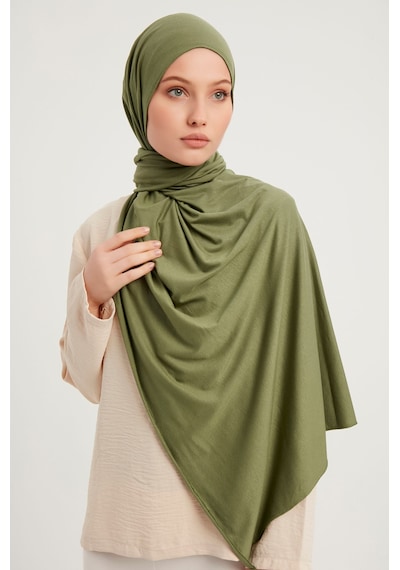 Merserize Penye Şal - Olive - ŞALESS