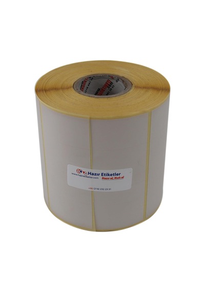 Eko Termal Etiket 25mm X 45mm Ruloda 3750 Adet 40mm Kuka Çapında Direk Termal Transfer Etiketi Yan Yana 4 Lü Diğer