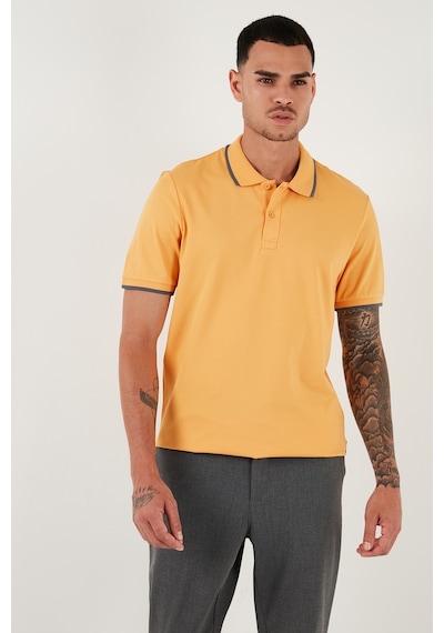 Buratti Pamuklu Regular Fit Erkek Polo Yaka T Shirt 5902063 Hardal