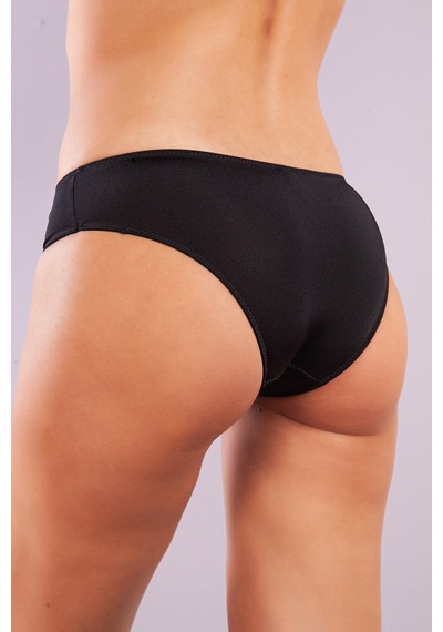 Etiler Collection Golshan Gala Mini Slip, Kadın Dantelli Siyah Külot Çok Renkli