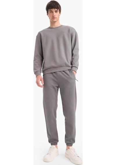 DeFacto Slim Fit Dar Kesim Fermuar Cepli Pike Eşofman Altı D5258AX25SPGR206