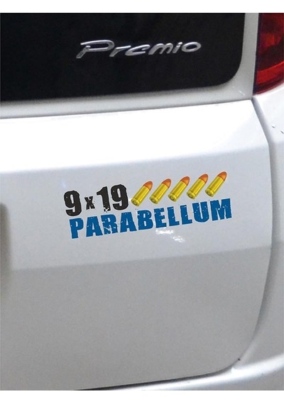 9x19 Parabellum Folyo Etiket - 21 X 7 Cm