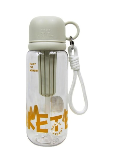 Shotay Cup Cover Su Matarası Tritan Beyaz 800ml Beyaz