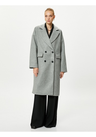 Koton Oversize Kaşe Kaban Kruvaze Düğmeli Kapaklı Cepli Gri Melanj 4wak00255ew 4WAK00255EWGRM Gri Melanj Koton Oversize Kaşe Kaban Kruvaze Düğmeli Kapaklı Cepli Gri Melanj 4wak00255ew 4WAK00255EWGRM Gri Melanj