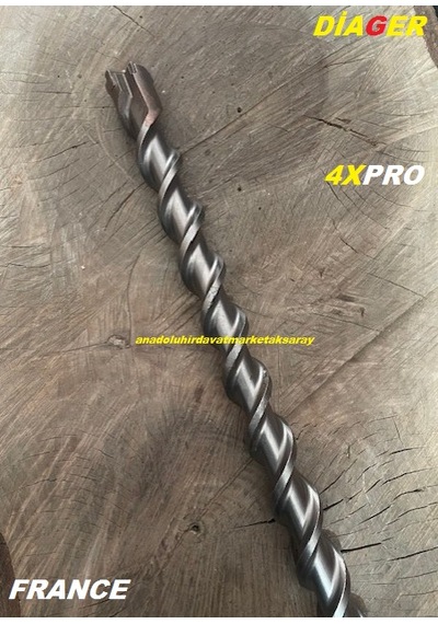 Diager 4x Sds Max 30mm Beton Delme Ucu Kaya Delme Ucu Taş Delme Ucu 30 1000mm Uzun Uç