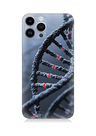 Apple Uyumlu iPhone 14 Pro  Dna Sarmalı Desenli Silikon Kılıf