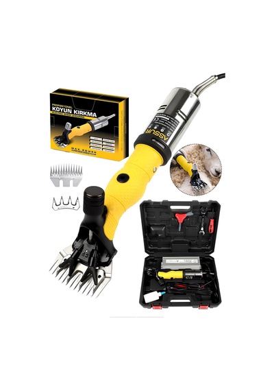 Assur Asr681 Profesyonel Koyun Keçi Kırkma Makinesi - 200w Elektrikli Metal Şanzımanlı Çelik Bıçaklı
