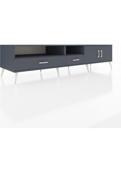 Kronos Tv Ünitesi 3 Raflı 2 Çekmeceli 2 Kapaklı 220x59x51 Antrasit-antrasit Antrasıt/antrasıt - Antrasıt Kronos Tv Ünitesi 3 Raflı 2 Çekmeceli 2 Kapaklı 220x59x51 Antrasit-antrasit Antrasıt/antrasıt - Antrasıt