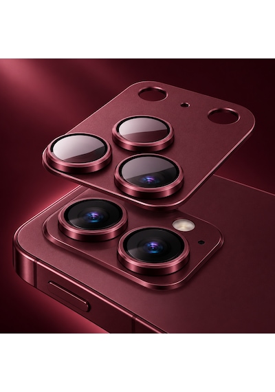 Apple iPhone 18 Pro Uyumlu Pürüzsüz Çerçeveli Tam Koruma Kamera Camı / Lens Koruyucu